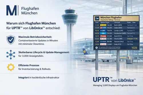 Automatisierte Verwaltung von Tausenden von Linux-Systemen am Flughafen München mittels UPTR für skalierbaren und zuverlässigen Betrieb
