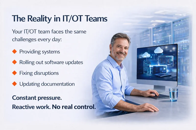 Proof of Value for IT and OT automation addressing infrastructure complexity, update risks and operational challenges.