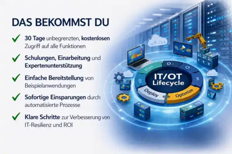 Die Ergebnisse des Proof of Value zeigen ein reduziertes operationelles Risiko, eine schnellere Bereitstellung und eine reproduzierbare IT- und OT-Infrastruktur.
