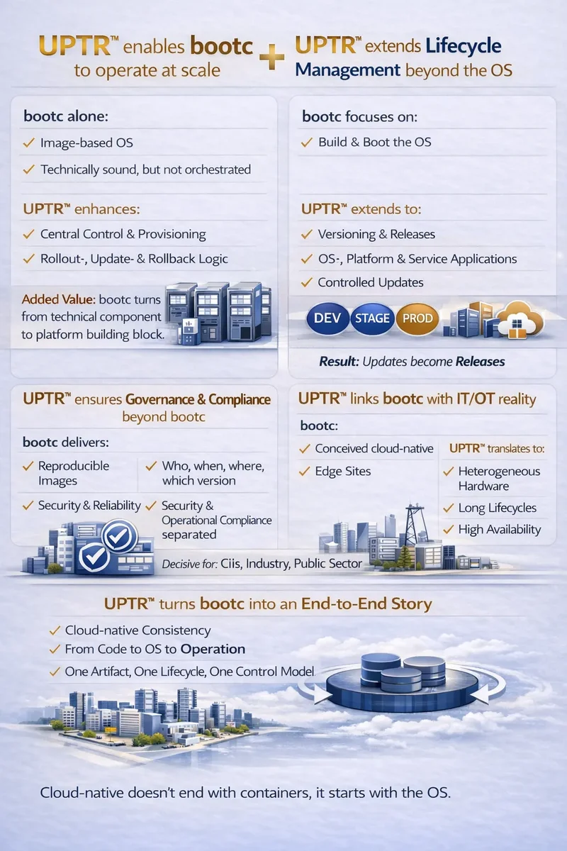  Integration of Kubernetes with UPTR enabling automated infrastructure preparation for container based workloads