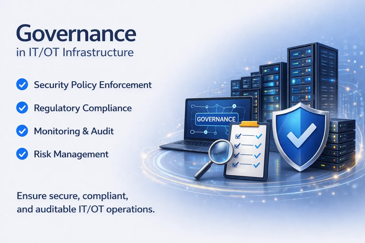 IT Governance and Compliance automation with UPTR enabling auditability traceability and policy enforcement