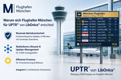 Automatisierte Verwaltung von Tausenden von Linux-Systemen am Flughafen München mittels UPTR für skalierbaren und zuverlässigen Betrieb