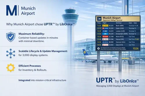 Automated management of thousands of Linux systems at Munich Airport using UPTR for scalable and reliable operations