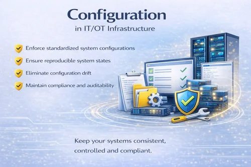 Infrastructure configuration management with UPTR and Ansible ensuring consistent system states and compliance